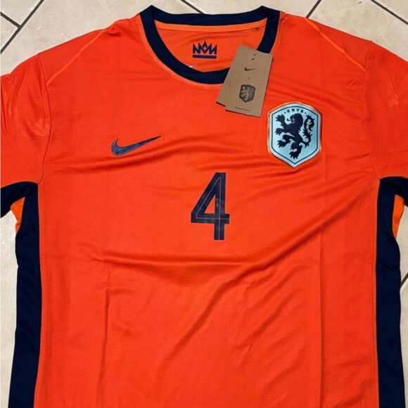 Netherlands Holanda Virgil Van Dijk # 4 Jersey , Unisex - Picture 4 of 16